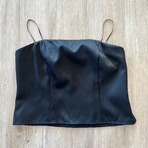 Womens a new day Black Cropped Tank Top - L